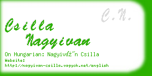 csilla nagyivan business card